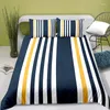 Bettwäsche -Sets Polyester -Streifenmuster Duvet Cover Digitaldruckset mit Kissenbezugsbett für Mädchenquilt