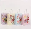 Enveloppe-cadeau 24pcs / lot mignon de fleurs à fleur de festival de festival Kraft Sacs de festival avec des enfants