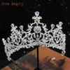 Bijoux de cheveux de mariage A195 Baroque Bande de mariage Bande de mariage Crystal Couronnes et tiaras Bijoux de cheveux Accessoires Femmes Femmes Righestone Headswars Diadems L46