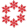 Assiettes 8 PCS Christmas Courseurs de neige Courets Party Tasse de tapis ornements Snowflakes DÉCORATIONS BOISSE POUR DOIS PAD DES PAUT