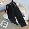 Женские брюки с двумя частями Большой размер 2024 Осенняя женщина бомбардировщики установите женские повседневные простые пальто.