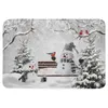 Carpets Christmas Grey Snowman Branch Bird Bird DoorMat décorations pour la maison Carpet NAVIDAD ORNAMENT ANNÉES CONDIONNES DE PÊCE DE PARTI