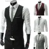 Nuovi gilet di abbigliamento da arrivo per uomini slim fit da uomo giubbotto maschio gilet gilet homme casual senza maniche giacca di business formale