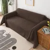 Pokrywa krzesła Corduroy stały kolor Wodoodporny jednopieczne sofa poduszki pełna pokrywka Four Seasons Universal