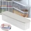 Garrafas de armazenamento Basta Recipiente Caixa de macarrão de plástico gelado Vermicelli grão com tampa