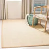 Carpets Safavieh Tapis de collection de fibres naturelles - 10 'x 14' Maize Border Border Design Easy Care Ideal pour les tapis