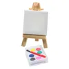 Garden Decorations 1 Set Of Mini House Painting Board Model Artistic Ornament Easel Drawing