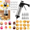 Backformen Edelstahl -Kekshersteller -Maschine Kuchen Dekorieren Werkzeuge Gebäckdüsen Set DIY