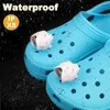 Croc Small Lights Footlight 하이킹 캠핑 경고 발판 야외 스포츠 조명 액세서리를위한 USB 충전식 헤드 라이트