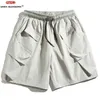 Shorts maschile Hanlu 2024 tasche multiple cargo estate all'aperto sport casual grandi dimensioni per i pantaloni di tendenza dell'uomo