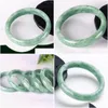 Bangle Natural Jadeite Jade Femmes Chinois Jades ACCESSOIRES DE FONCTION BIELLES DE FORME BIELLOGE VÉLICATION AMET AMET DROP DHFDR