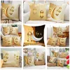 Eid Mubarak Cushew Case Decor divano di divano Cushion Copertura islamica Ramadan Moschea Musulmana Golden Moon Pillowcase T9I002606