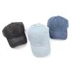 Ball Caps Vintage Washed Denim Baseball Solid Color Men Women Adjustable Peaked Hats Spring Summer Outdoor Sports Sun Visor