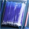 Recharges Wholesale 100 PCS / Set Office Signature Shool Gel stylo Recharge Rod Magic ACCESSOIRES ERASABLE 0,5 mm Blue Black Ink Drop Drop DH2RY