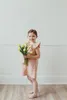 夏の幼児の赤ちゃんの女の子のドレスコットンシンプルガールズホームドレスソリッドチルドドレスカジュアルキッズルースドレス服240329