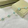 Designer Women four Leaf Clover bracelet designer for women Trendy fashion Elegant String of Beads Party Jewelry Gift Wholesale good