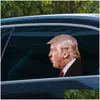 Banner Flags Trump 2024 Car Sticker Party Supplies U.S Presidential Election Pvc Cars Window Stickers 25X32Cm Drop Delivery Home Gar Dhg0Q