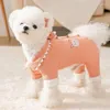 Abbigliamento per cani inverno carino abiti da pet cucciolo giacca padida in cotone con lussuoso abbigliamento da gatto a forma di gatto da giardino