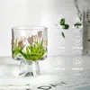 Bicchieri da vino manico artigianato creativo tazza di tulipica filo oro dipinto acqua neve bottom boblet beving