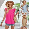 5 ألوان النساء 2024 قصيرة الأكمام الرياضة الرياضة Top Women Loose Fit Plain Litness Shirt thable o-neck Gym Gym Tops 240326