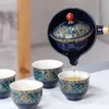 Koliny bioder chiński zestaw herbaty gongfu przenośny czajnik 360 Maker Infuser do domu