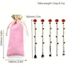 Make -up -Bürsten 5pcs/Set weiche Rosenform Pinsel Set Metallgriff