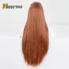 Moda 13*4 Sentetik Saç Ön Dantelli Peruk Glueless Isıl Dayanıklı Fiber Saç Doğal saç çizgisi ücretsiz ayrılık kadınlar uzun düz Kore Yüksek Sıcaklık Elyaf Saç