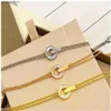 Charm Bracelets Leicht Luxus Europa und die United States Fashion New Coin Copper Coin Rundkuchen Nische Titanstahl Roségold verblassen nicht Handschmuck L46