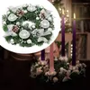 Partes de velas 1pc Gold Silver Purple Ribbon Christmas Advent Wreath Season Soporter candelabro