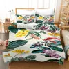 Bedding Sets 2024 Luxury Flowers Set Colorful Duvet Cover With Pillowcase Soft Bedclothes Gift For Children Kids Linen