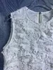 Designer Dress Women's 24 Summer New 3D Flower Lace Panel Panel Tol Top Jupe