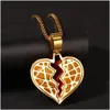 Colliers pendants Fashion Breatt Bandage Collier Collier Gold Sier Hip Hop Men039S Jewelry Gift Drop 7262274 Livraison Otvin