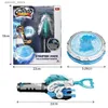 Spinning Top Infinity Nado 6 Starter Pack-Fury Wave Dragon Metal Spinning Top Ring Tip Gyro met monster icoon Cord Launcher Anime Kid Toy L240402