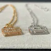 Collier de pendentif de mode classique pour femmes Collier de diamant de luxe Belle Bijoux de créateurs de haute qualité
