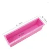 Baking Moulds 28 8.8 8 Cm Food Grade Silicone Rubber Liner Rectangle Soap Loaf Molds Swirl Pastry Cake Bakeware E255