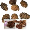 VASE 50 PCS SMALL PINE CONE PO PROPS装飾的な人工ミニコーンボール装飾品