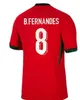 2024 Portuguesa Joao Felix Soccer Jerseys Portugal Bruno Fernandes Portugieser Португальский 24 25 футбольная рубашка национальной команды