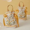 Wrap Prezent LPZHI 2PCS Wedding Opaking Torba z uchwytem urodzinowy Baby Shower Candy Cookie