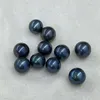 Cluster Rings Meibapj 9-10 мм естественный круглый павлин Blue Pearl Fashion Simple Cring Diy 925 Серебряный держатель Установка прекрасных свадебных украшений для