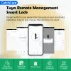 Blocca Tempering Glass Tuya Smart Door Lock Smart Digital Electronic Bluetooth App Bluetooth Password RFID sblocca