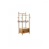 Kleiderbügel japanischer Stil Massivholz und Hut Rack Asche Vintage Bodenschuh Home B Schlafzimmer Aufbewahrung Multifunktional Kleiderbügel