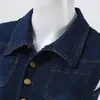 Kvinnors jeans kvinnor denim jumpsuit 2024 sommar mode v hals ärmlös avslappnad fast färgficka design lång streetwear