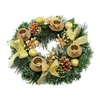 Partes de velas 1pc Gold Silver Purple Ribbon Christmas Advent Wreath Season Soporter candelabro