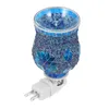 Portabandine lampadina per lampadina a mosaico a mosaico olio essenziale in vetro plug-in fragranza bruciatore pratico