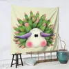 Tapissries Leaf Sheep Sea Slug Nudibranch Wall Decor Tapestry Lätt att hänga vardagsrum Perfekt presentpolyester Delikat