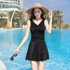 Swimwear féminin Femmes One Piece Swimsuit Conservative Sexy Sexe Breathable Juptsuit Jupe Fashion Slimming Backless Beach Oversize