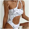 Swim Wear 2023 Hollow Out Swimwear Women Solid Color Pleated Y Sling Bikini Black Monokini Bathing Suit Summer Semester 230822 Drop de DH5WJ