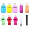 Party Favor Candy Kolor Neopren Lipstick Pieścicielka klęska kluczyka wisiorek na zewnątrz Podróż Portable Chapstick Er Key Cain Sleeve Dostarcz dh8xw