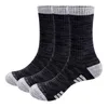 Men's Socks YUEDGE Mens Moisture Wicking Cotton Cushioned Crew 5Pairs/Pack Outdoor Athletic Sports Hiking For Size 34-44