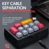 Teclados mais novos 13 key macro programável Totalmente quente interruptor mecânico swappable 7 color RGB Light Gaming Mini Teclado